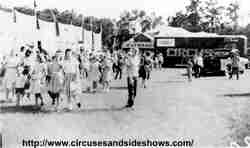 Duke of Paducah Circus midway 1960