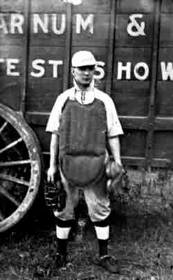 Barnum and Bailey Circus baseball player