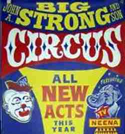 Big John Strong Circus Poster