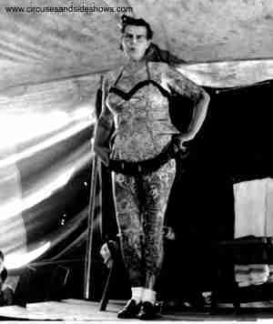 Betty Broadbent "The Tattooed Lady"