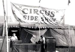 Roger Boyd Sr. at the Duke of Paducah Sideshow