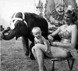 Mary Ruth Herriot with babu Laura