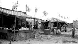 Obert Miller at the Kelly Miller Circus concessions