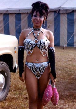 Marina Boyd on Clyde Beatty Cole Bros. Circus