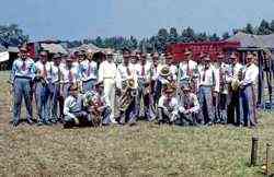 Merle Evans with the Ringling Bros. Barnum and Bailey Circus band.