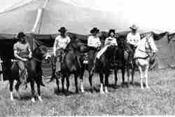 Circus cowboys Sparks Bros Circus